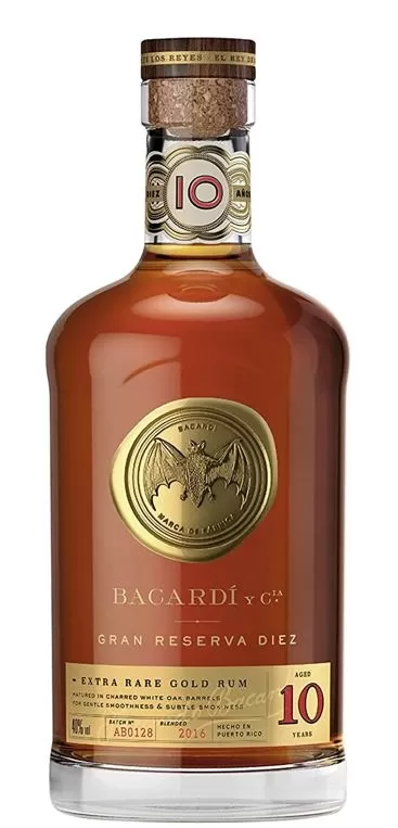 Bacardi Rum 10 years Gran Reserva Diez Extra Rare Gold 0.7l