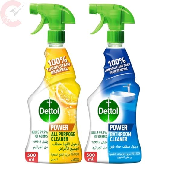 Dettol All purpose cleaner (Lemon) with Bathroom cleaner 