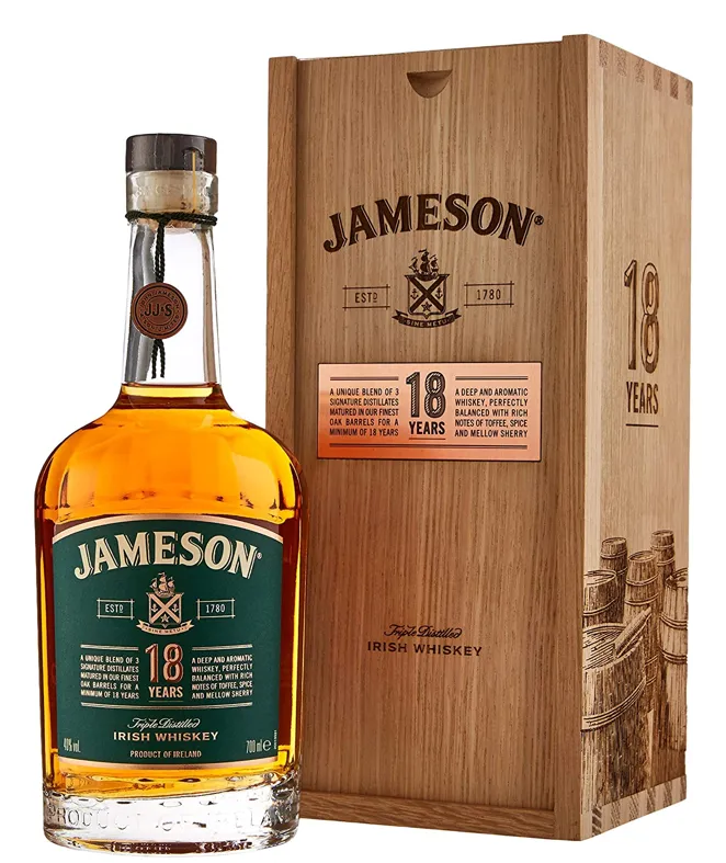 Jameson 18 years Triple Distilled Irish 0.7l