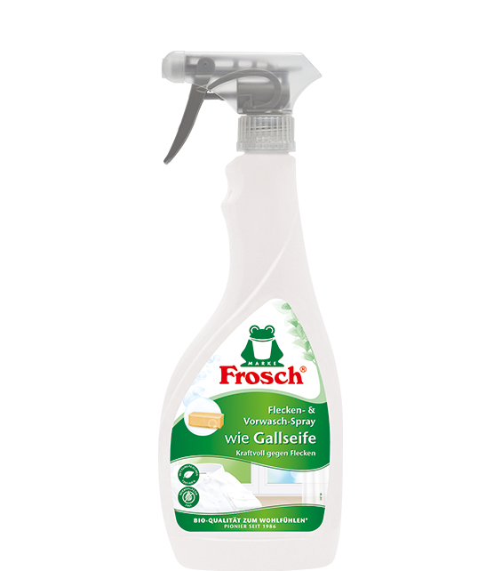 Frosch Stain & Pre-Wash Spray works like bile soap